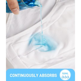 SUNCHIRI Men's Incontinence Underwear, Washable Reusable Leak Proof Protective Briefs with 150ML Absorbent Pad 3 Pack (White, Medium)