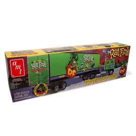 AMT Fruehauf Beaded Van Trailer Hauler - Rat Fink Model Trailer Kit 1:25 Scale Model Kit
