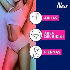 Nair Tiras de Cera Fría Corporal Sensible 40 piezas. Marca Probada por Dermatólogos con Extracto de Manzanilla, Piel Suave y Tersa hasta por 4 Semanas