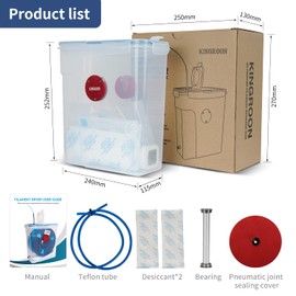 Kingroon Filament Dryer Box, PLA Dryer Box, 3D Printer Filament Dry Box Keeping Filament Dry During 3D Printing 4L Compatible with1KG Filament and PLA Filament,PETG,Material Filament Dry Box