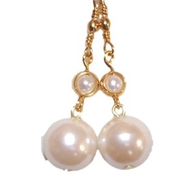 Gorgeous 11MM White Majorca Pearl Earring Jackets Use W Any Studs