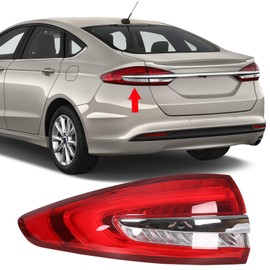HECASA Drive LH Left Side Tail lamp light Outer Compatible with 2017 2018 2019 Ford Fusion Replacement For HS7Z13405J FO2804118