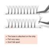 Pre Made Fan Eyelash Extensions 4D-C-0.07-14 Long Stem Pre Fanned