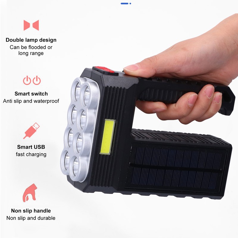 LED Lantern Solar Portable Lamp LED Multifunction Super Bright Outdoor