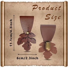 Renaissance Accessories Costume Women Belt Pouch Medieval Viking Potion Bottles Waist Bag Leather Belt Leaf Skirt Hikes (Brown Leaf)