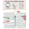 WEMATE Bible Highlighters No Bleed, 9PCS Assorted Colors Gel Highlighters