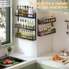 X-cosrack 5-Tier Small Wall-Mounted Spice Rack Organizer, Height-Adjustable, Space-Saving Compact