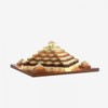 BlueBrixx Pro 108704-3D Pyramid 522 Building Blocks 3D Puzzle Set