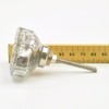 Large Mottled Silver Glass Knob, Pull, Handle, for Cupboards, Doors,