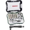 BOSCH 2607017392 Mini Ratchet Screwdriver Set, 27 Pieces, Extra Handle