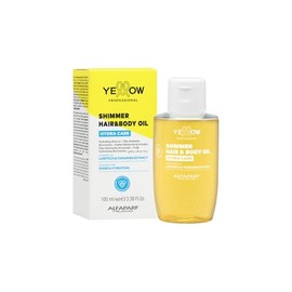 YELLOW PROFESSIONAL HYDRA CARE SHIMMER HAIR  BODY OIL 100 ml Aceite hidratante iluminador para todo tipo de cabello POTENCIADO CON LUMITECH  TAMARIND 