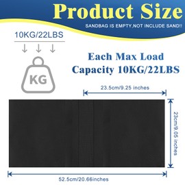 6 Pack Photography Sandbag Heavy Duty Sand Bags with Zipper Weight Bag Saddlebag Design for Photography Stand with Spring Clamps & Buckle Sand Bag Weights for Backdrop Stand Photo Tripod