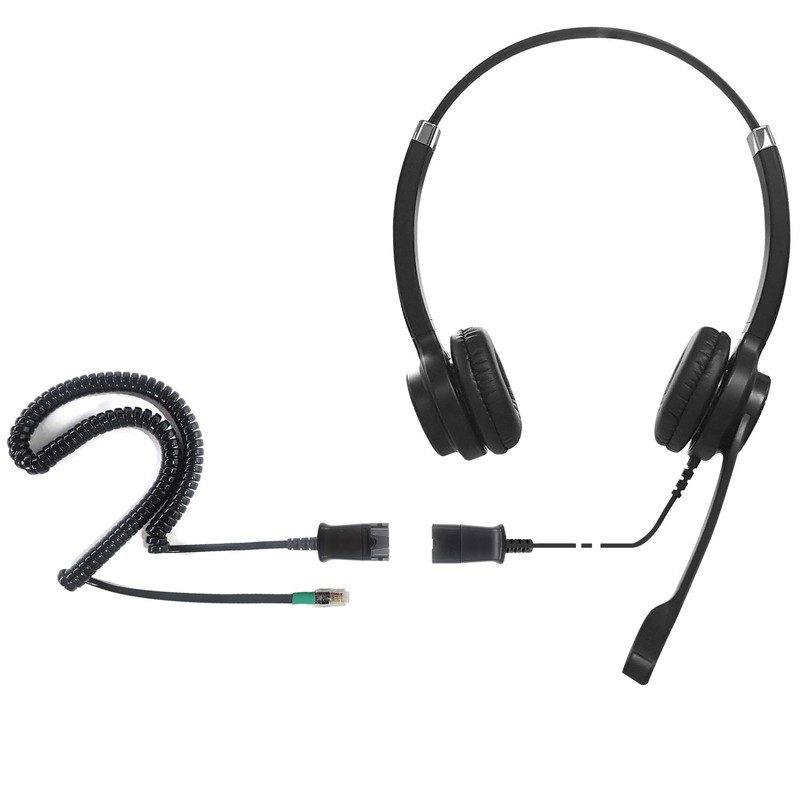 IPD IPH-255 Optimo-X Duo Ear Noise Cancelling, Corded Headset with