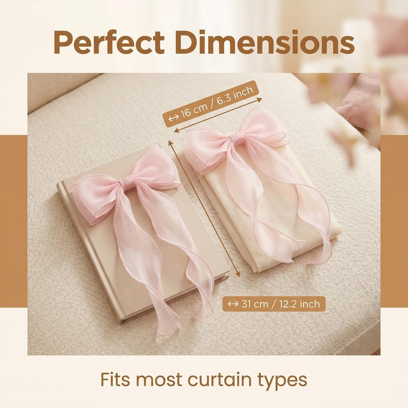 Bow Curtain Holder, Curtain Tiebacks, Tie Backs for Curtains, Curtain