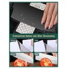 Gokoti Double-Sided Diamond Sharpening Stone,Whetstone Honeycomb Plate with Non-Slip Base(400/1000