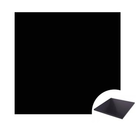 Bocolon Black HDPE Sheet for Heavy Duty Industry,High Density Polyethylene Sheets Colored HDPE Board for DIY, 1/4" Thick，Size 12" x 12’'