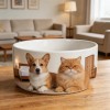Porcelain Pet Vessel Bowl Ceramic Dog Dish 15cm 18cm Sturdy