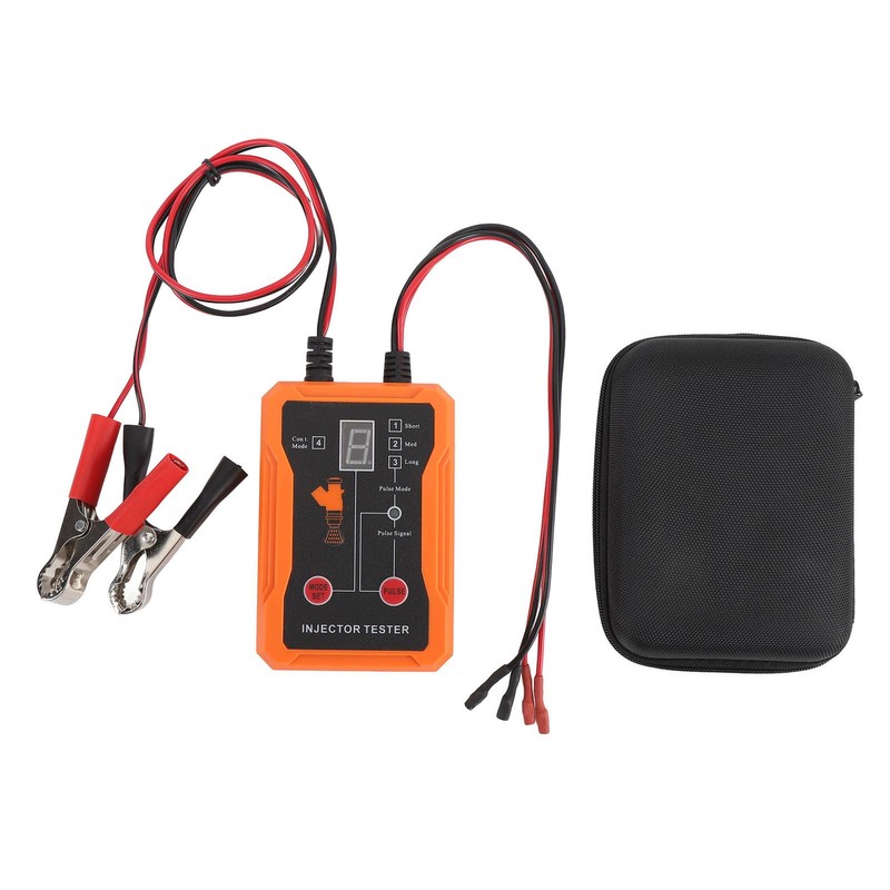 Pyhodi 12V 4 Pulse Modes Fuel Injector Tester, LED Display