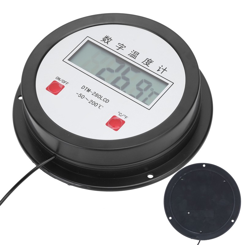 Digital Thermometer Auto Temperature Gauge Sensor with Probe for Fish