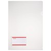 Herlitz 10913804 Aktenhülle A4 glasklar mit Etikett, PP, 0,180 mm