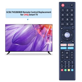 New GCBLTV02BDBIR Remote Control Suitable for ChangHong CHiQ TV L32H7L L32H5S L32H7N L40H7N U43H7A U43H7L L43H7N U50H7N U55H7L U55H7LX U55H7N U58G7N L55H7L5N-No Setup Required