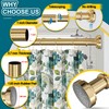 Gold Tension Shower Curtain Rod 36-84 Inch(3-7ft) Never Rust No
