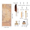 Feather Pen Set with 10 Interchangeable Nib Fire Lacquer Wax