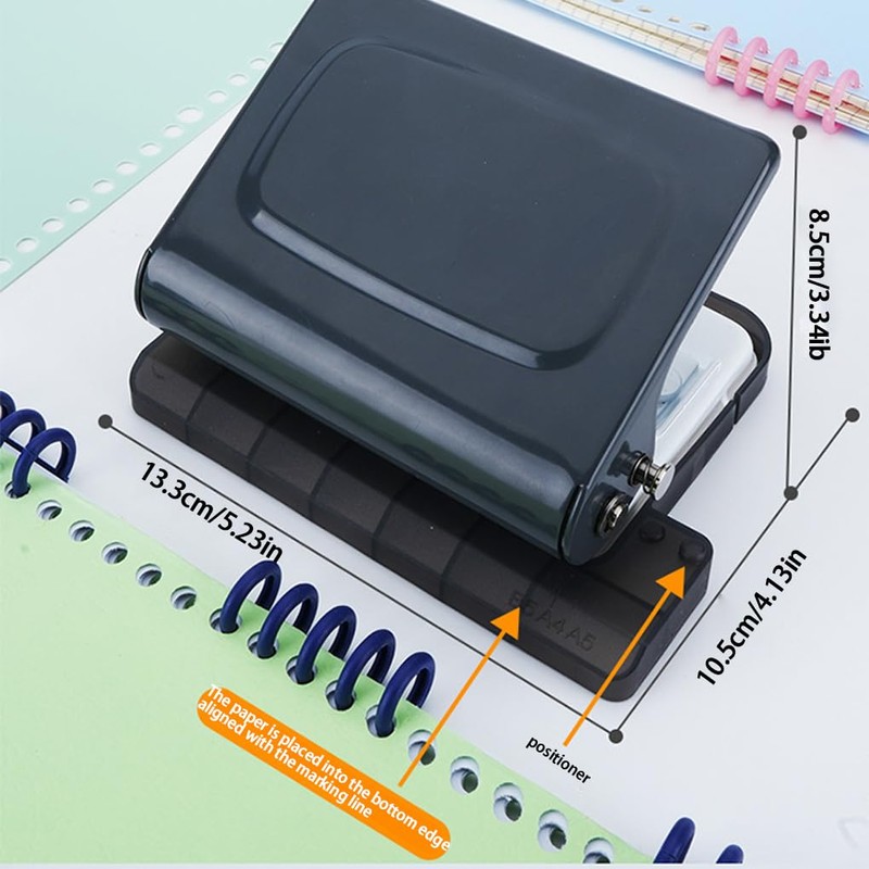 AIXXCUVQ A5/20 Holes Wire Binding Machine Study Spiral Binder Remove
