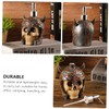 BIUDECO 300ml Refillable Skull Shape Bottle for Body Lotion Shower