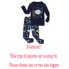 Family Feeling Space Little Boys Long Sleeve Pajama Sets for