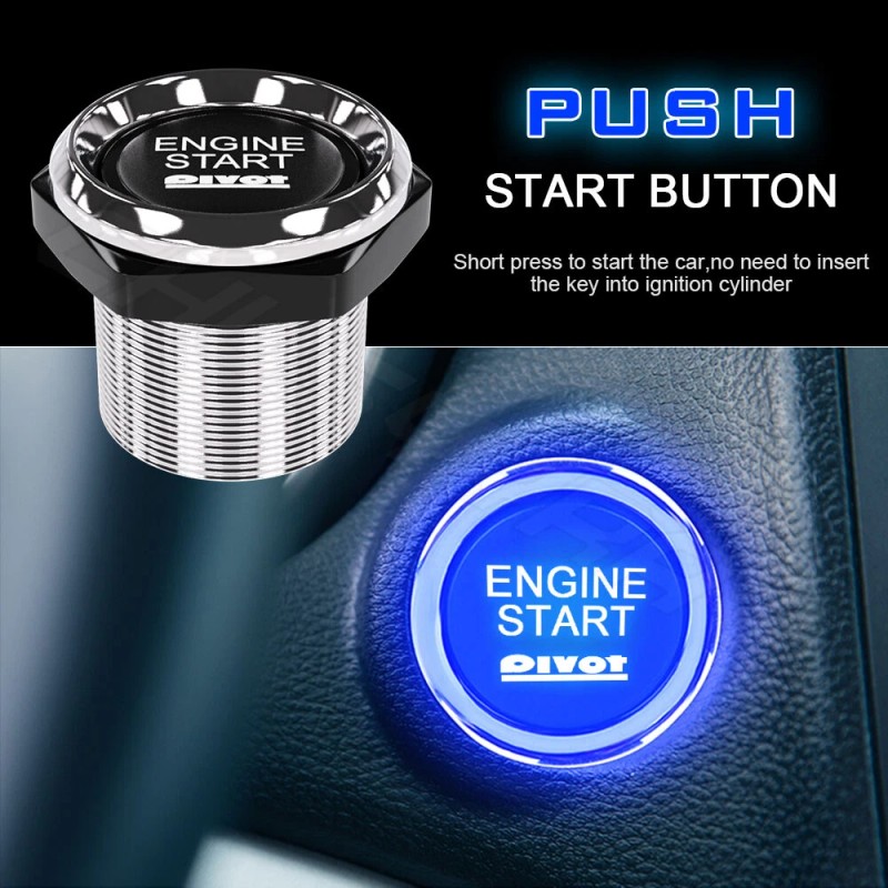 CHUSYYRAY Blue Universal for Car Engine Start Push Button Switch