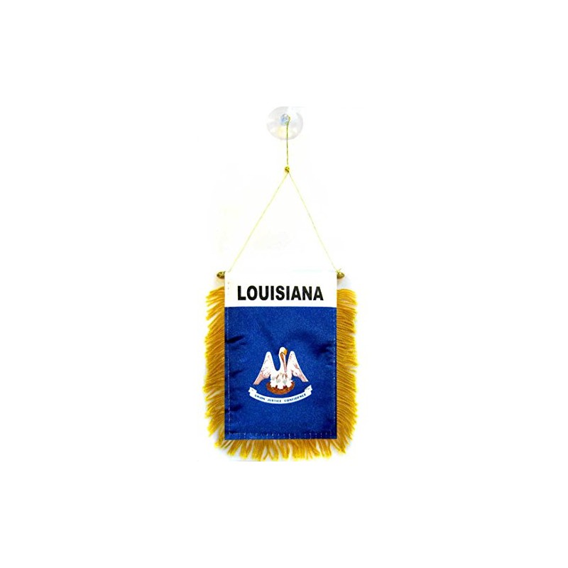 AZ Flag, Louisiana, 15 x 10 cm, State Louisiana Mini