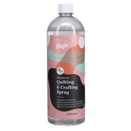 Magic Premium Quilting & Crafting Spray – Fabric Spray for Cutting, Creasing, & Sewing – Best Press Spray Starch for Quilting to Flatten Seams & Wrinkles – Wrinkle Spray - Premium Quilting & Crafting