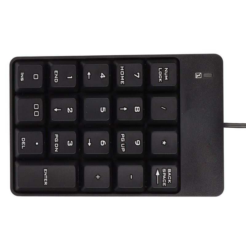Number Pad Wired 19 Key USB Interface Drive Free Portable