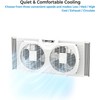 EZ-CHILL 9" Twin Window Fan with Manually Reversible Airflow Control,
