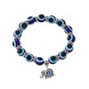 SBI Jewelry Women Elephant Evil Eye Lucky Charm Bracelet Beaded