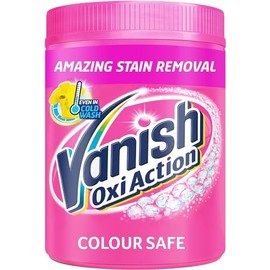 Vanish Oxi Action Colour Safe Stain Remover Powder for Clothes 1Kg, 1st Time Amazing Stain Removal Even In 30°C Cold Wash, Lifts Tough Stains, Chlorine-Free Formula, Safe On Everyday Fabrics
