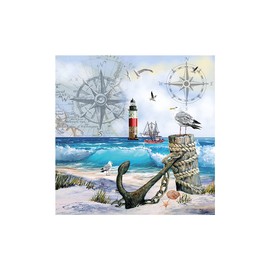 Ambiente Napkin "Anchor Place" 5 or 20 Pieces Pack of 20