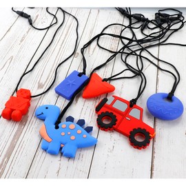 Sensory Chew Necklace, 6 Pack, Chewable Toys for Children with Special Needs