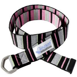 Gevard Double Ring Belt, Color Border, Made in Japan, Men's, Women's, Belt, Unisex, Casual, Firm, Accessories, Long, Fashionable, Canvas, Cloth Belt, Simple, Colorful, Fashionable, Black