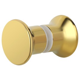Alise Shower Glass Door Handle,Double Sides Sliding Shower Doors Knob Pull Hardware Replacement Parts for Bathroom Glass Doors,Solid SUS304 Stainless Steel Brushed Gold,XLS400SB-G