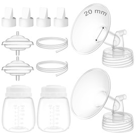 Gotocut 20mm Flange Kit Compatible with Spectra S1/S2/9 Plus/Motif Luna, Includes Flange 20mm, Bottles, Tubing, Valves, and Backflow Protectors