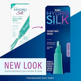 Schick Hydro Silk - Varita de cera de azúcar | Lápiz de cera de cejas, depilación facial y labial, depilatorio de depilación facial, 0.7 onzas