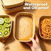 65 Pack 19oz Kraft Paper Snack Bowls with Lid, Disposable