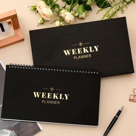 Weekly Planner - Undated Planner for Whole Year, Weekly To Do List, Planner Daily Weekly and Monthly, Goals Scheduled Planner with Habit Tracker, 55 Weeks, 6.3''x11.2''