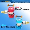 SURIEEN Adjustable R134A Quick Coupling Fittings, High Low Connector, AC