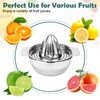 QGGTQG Lemon Squeezer Citrus Juicer Stainless Steel with Container 300