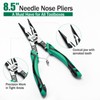 WEILIGU 8.5“ Precision Needle Nose Pliers Multi-purpose Long Nose Pliers