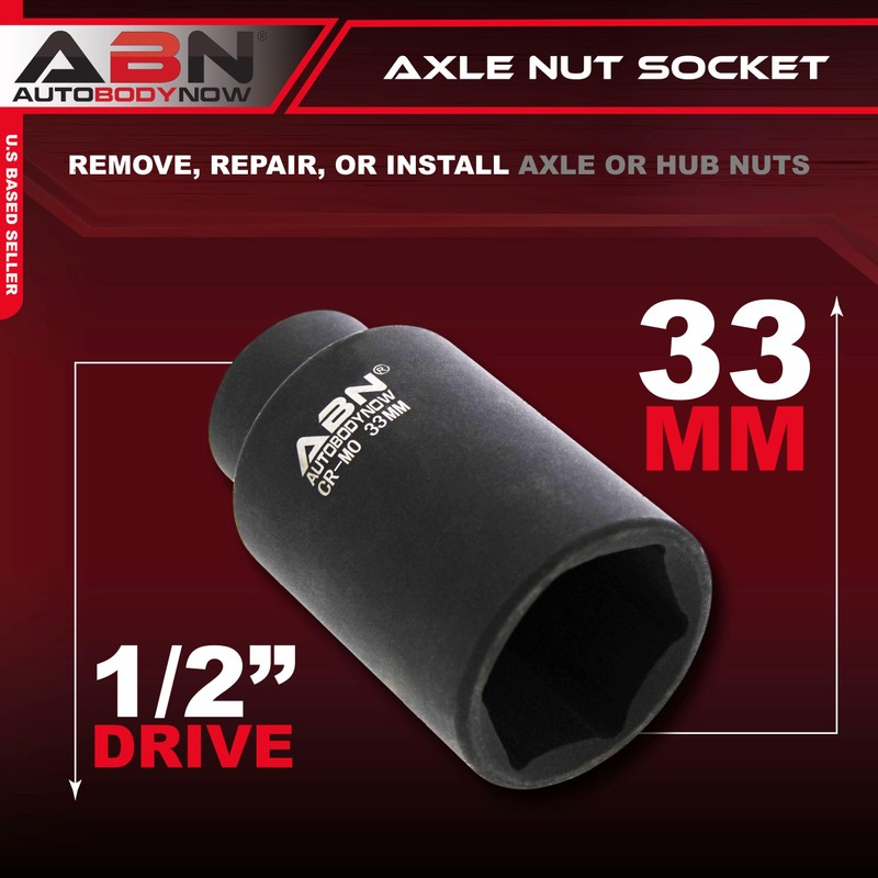 ABN - Llave de vaso para tuercas de eje, 1/2