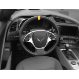 23766  C8 Corvette ACCELERATE YELLOW STEERING WHEEL STRIPE (2×5 Inches)